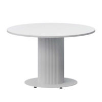 Фотография Стол нераздвижной Римс, 1000мм, супер белый, белый муар от производителя ChiedoCover, картинка продукции, реальное фото товара Настоящее фото товара Стол нераздвижной Римс, 1000мм, супер белый, белый муар, произведённого компанией ChiedoCover