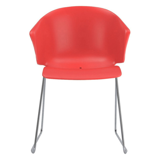 Кресло пластиковое Форта, красный - фото 1