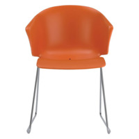 Настоящее фото товара Кресло пластиковое Форта, оранжевый, произведённого компанией ChiedoCover