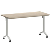 Фотография товара Стол мобильный складной радиусный, кронберг, белый, 25 мм, 140*70 от компании ChiedoCover.