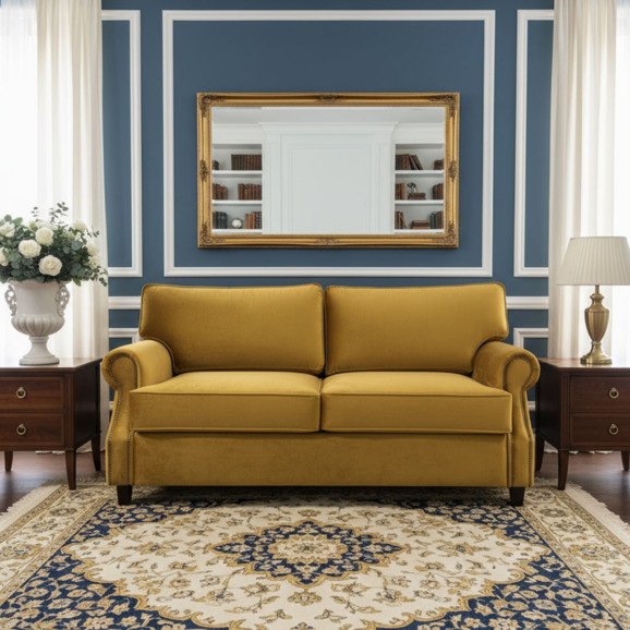 Диван Лондон, горчичный, 1600 - фото 4