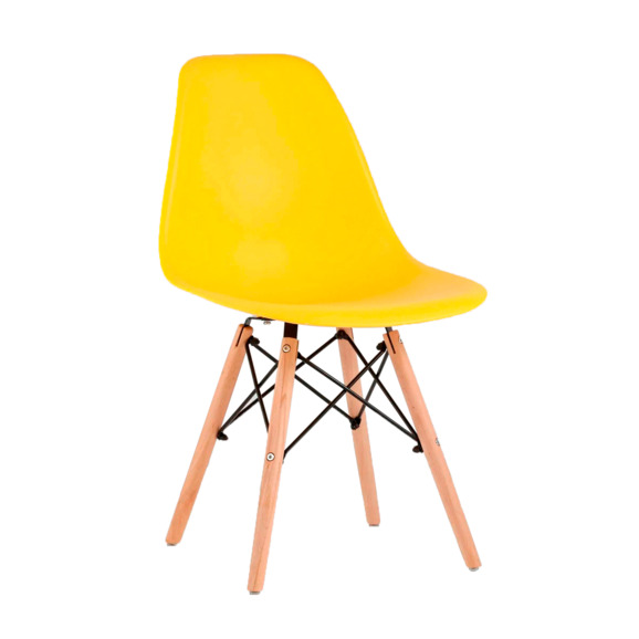 Стул Eames DSW желтый - фото 1