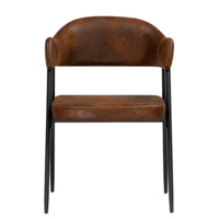 Фотография Стул на металлокаркасе Twin brown / black Фотография товара Стул на металлокаркасе Twin brown / black от компании ChiedoCover.