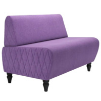 Настоящее фото товара Диван Лотик, велюр, фиолетовый, произведённого компанией ChiedoCover
