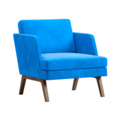 Фотография Кресло Marko, голубой Фотография товара Кресло Marko, голубой от компании ChiedoCover.