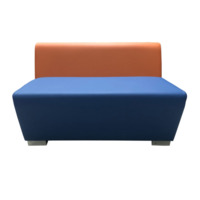 Фотография Секция Бальдор двухместная, оранжево-синяя Фотография товара Секция Бальдор двухместная, оранжево-синяя от компании ChiedoCover.