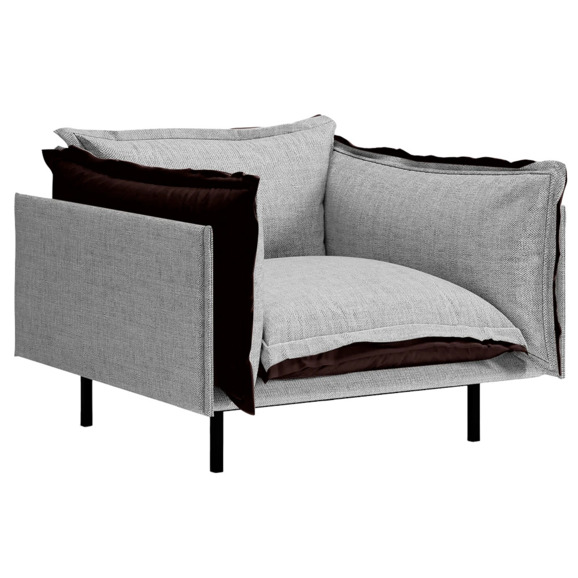 Кресло Barcelona, серый, коричневый - фото 1