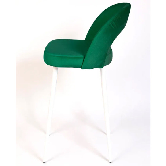 Стул Пиннате, барный, зеленый, белый, велюр - фото 5