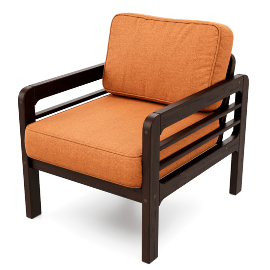 Кресло Эмма, оранжевое - фото 3
