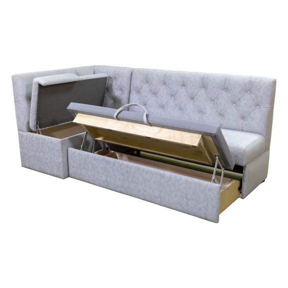 Диван Flower угловой, серый - фото 3