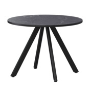 Фотография товара Стол нераздвижной Лаки мини 800мм, даркстоун, черный муар от компании ChiedoCover.