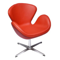 Настоящее фото товара Кресло SWAN CHAIR, красный, произведённого компанией ChiedoCover