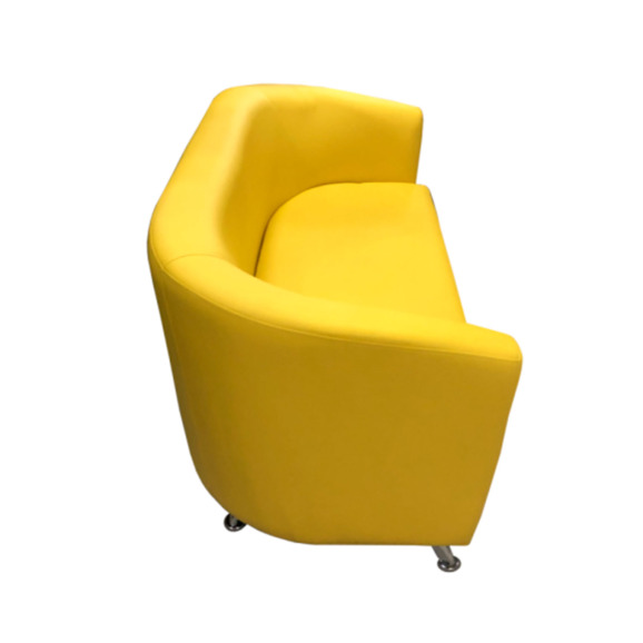 Диван Вейв двухместный, желтый - фото 1