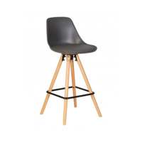 Настоящее фото товара Полубарный стул Ронни, серый, произведённого компанией ChiedoCover