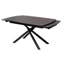 Фотография товара Стол RIVOLI 140 MATT BLACK MARBLE SOLID CERAMIC / BLACK от компании ChiedoCover.