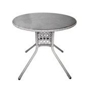 Фотография товара Стол обеденный Оазис, серый, из искусственного ротанга от компании ChiedoCover.