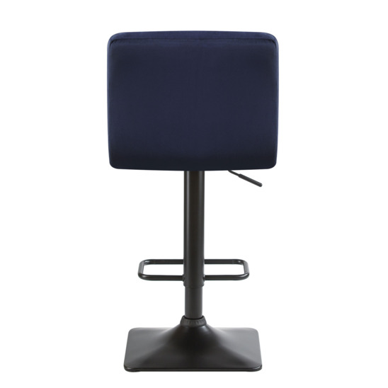 Барный стул РИГА, велюр темно-синий - фото 4