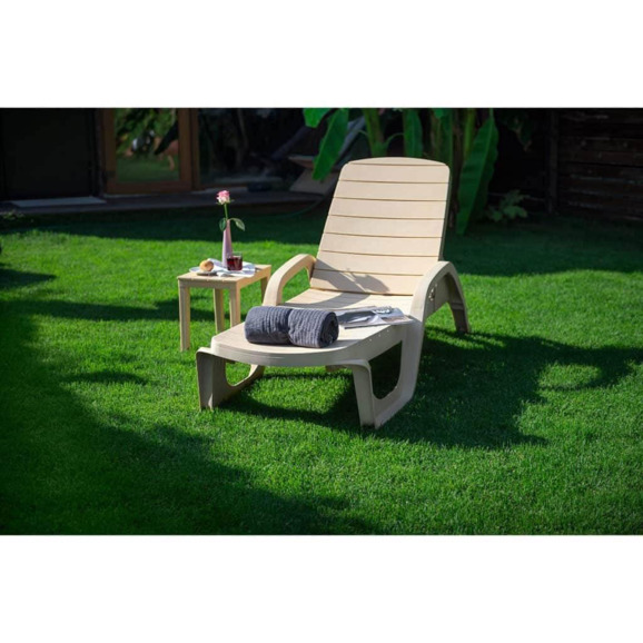 Лежак Meadow, пластик, бежевый - фото 3