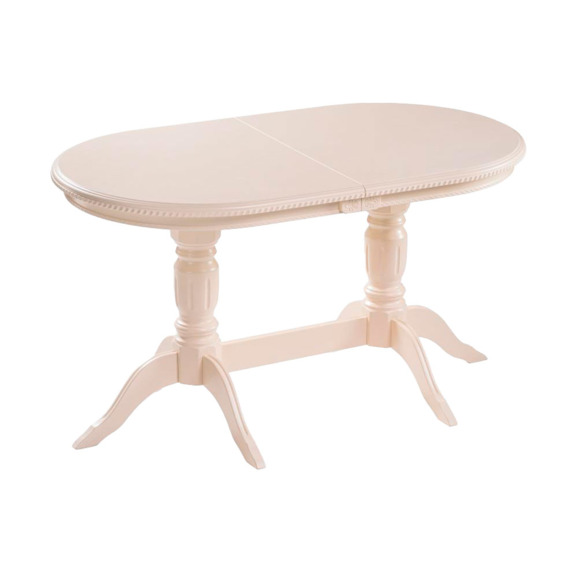 Деревянный стол Эритрин овальный бежевый - фото 1