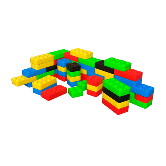 Большой конструктор Fun blocks, разноцветный  - фото 1