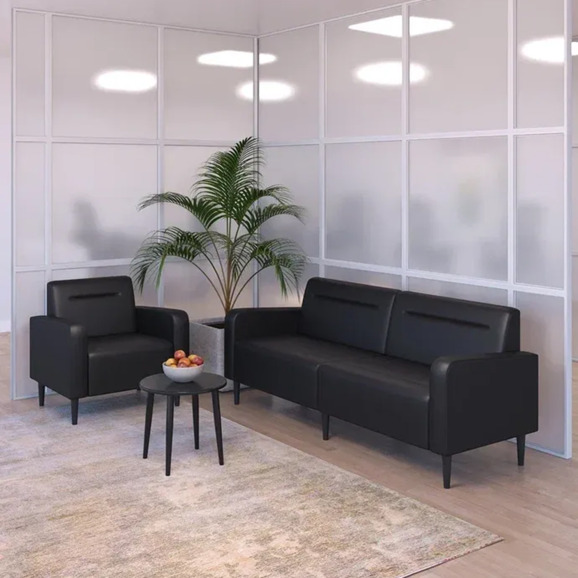 Кресло Папилла, экокожа, черный Кресло Папилла, экокожа, черный - фото 5