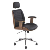 Фотография товара Кресло компьютерное Easel, черный, орех от компании ChiedoCover.