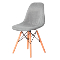 Настоящее фото товара Чехол Е01 на стул Eames, уплотненный серый, произведённого компанией ChiedoCover