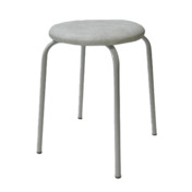 Фотография товара Табурет Lida, каркас серебро, светло-серый от компании ChiedoCover.