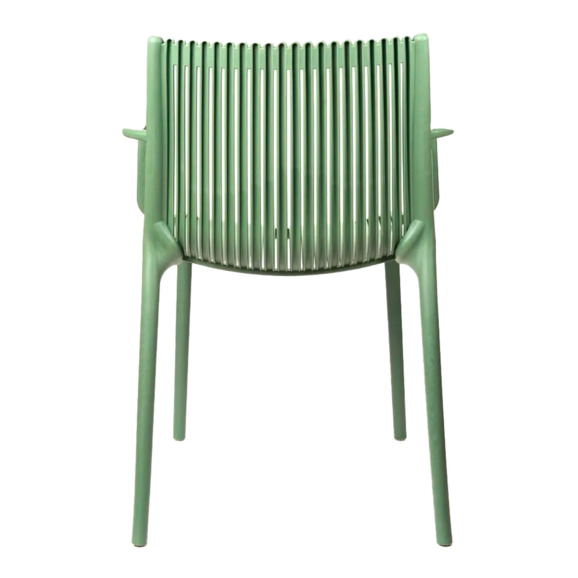 Стул пластиковый Милти с подлокотниками, зеленый - фото 4