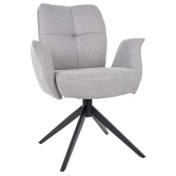 Фотография товара Стул кухонный Landscape, поворотный, светло-серый, черный от компании ChiedoCover.