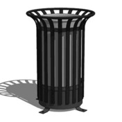 Фотография товара Урна металлическая уличная Корона, черная от компании ChiedoCover.