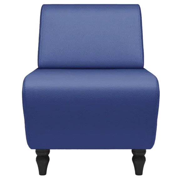 Кресло Лотик экокожа, синий - фото 2