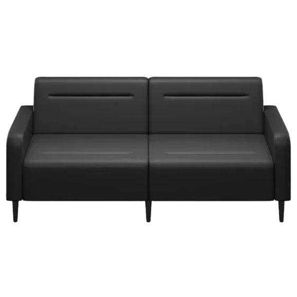 Диван Папилла, экокожа, 202 см, черный - фото 2