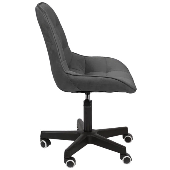 Стул Мускус, пластик, велюр, темно-серый, черный - фото 3