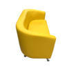 Диван Вейв двухместный, желтый