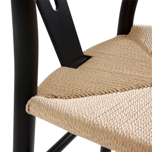 Стул Monk stick, черный, бежевый - фото 6