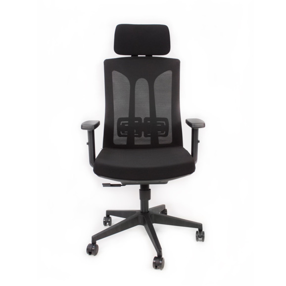 Офисное поворотное кресло Sparx ft-7 vita black / black, mesh / fabric , черный - фото 3