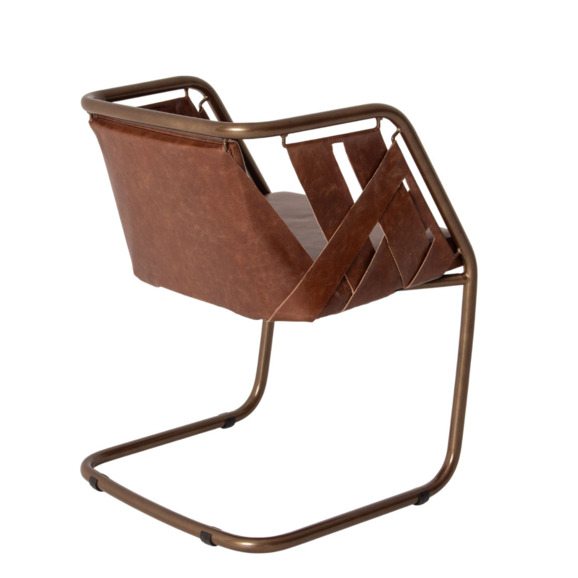 Кресло Gefest, кожа натуральная Mora Atillio Spa, каркас бронза - фото 5