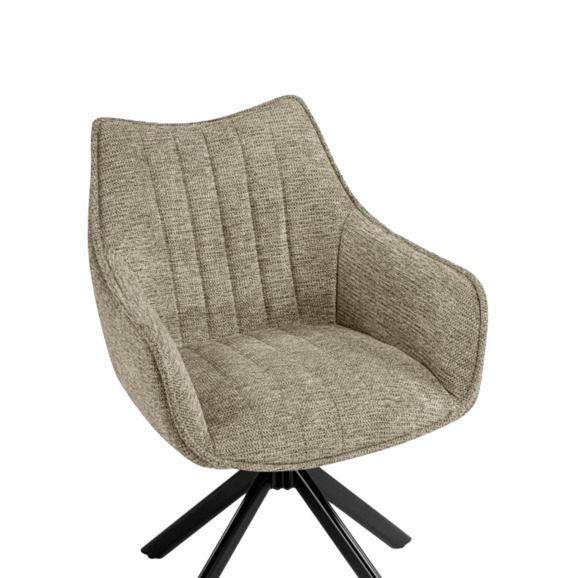 Стул на металлокаркасе Denever beige / black - фото 5