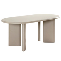 Настоящее фото товара Обеденный стол Tonni, бежевый, произведённого компанией ChiedoCover