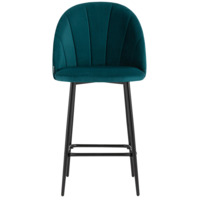 Фотография товара Стул полубарный Логан SN, велюр, изумрудный от компании ChiedoCover.