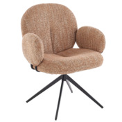 Фотография товара Стул кухонный Crown, поворотный, корица, черный от компании ChiedoCover.