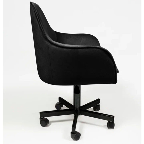 Кресло Сета, пятилучие, черный, велюр - фото 3