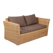 Фотография товара Капучино диван из искусственного ротанга двухместный, соломенный от компании ChiedoCover.
