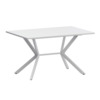 Стол нераздвижной Сири 1200 Р20, супер белый, белый муар