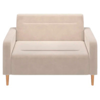 Фотография Диван Папилла, велюр, 132 см, бежевый Фотография товара Диван Папилла, велюр, 132 см, бежевый от компании ChiedoCover.