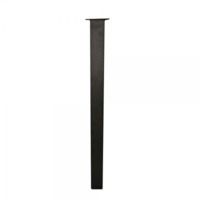 Настоящее фото товара Ножка для стола квадратная в стиле Лофт - черная 71 см, произведённого компанией ChiedoCover