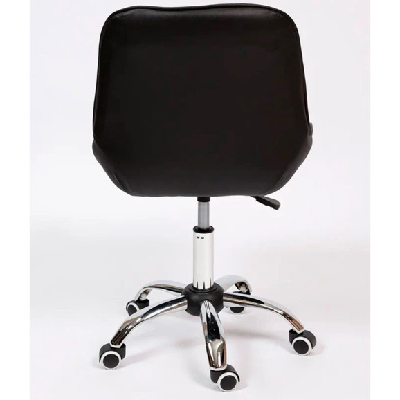 Стул Мускус, хром, черный, кожа - фото 5