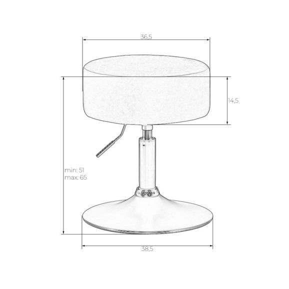 Пуф Nanno, темно-серое букле - фото 4