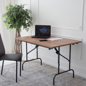 Стол Лидер 1, 1200*800, столешница HPL Дуб Вотан Фотография в интерьере товара Стол Лидер 1, 1200*800, столешница HPL Дуб Вотан от компании ChiedoCover.